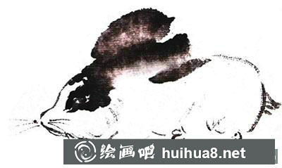 國畫教程-怎么畫兔子