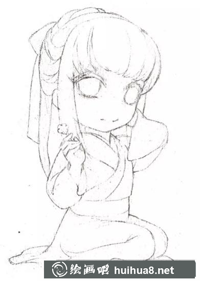 古風水彩漫畫人物的畫法