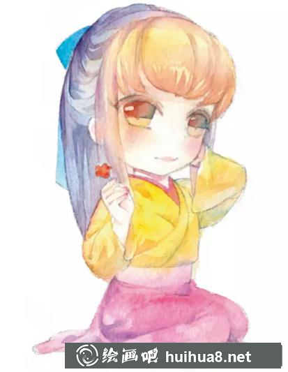 古風水彩漫畫人物的畫法