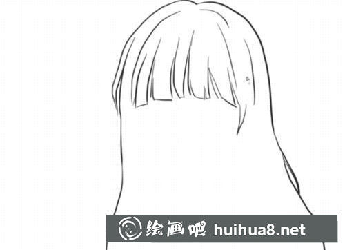 長發(fā)女生漫畫過程圖