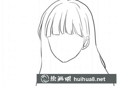 長發(fā)女生漫畫過程圖