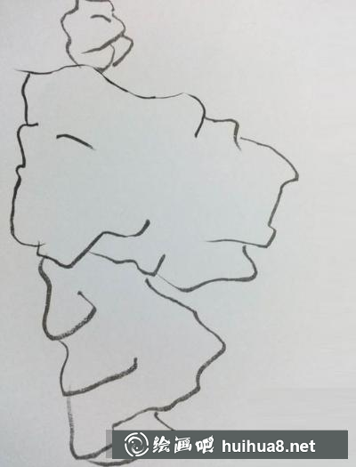 寫(xiě)意石的畫(huà)法