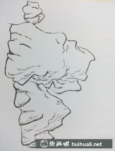 寫(xiě)意石的畫(huà)法