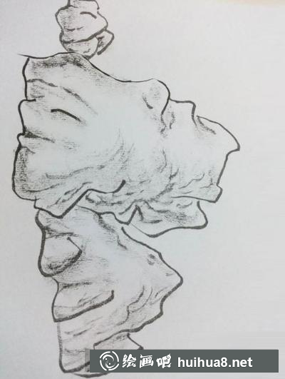 寫(xiě)意石的畫(huà)法