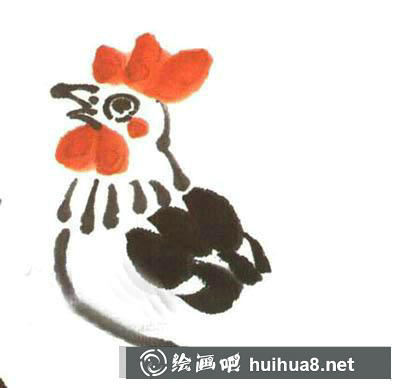 國(guó)畫(huà)教程:繪制公雞的翅膀