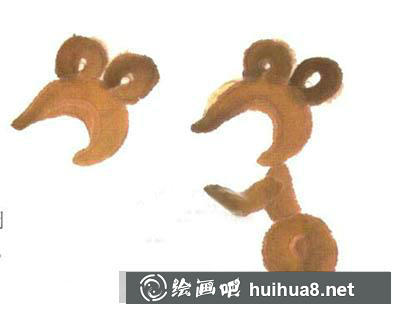 怎么繪制國畫小松鼠