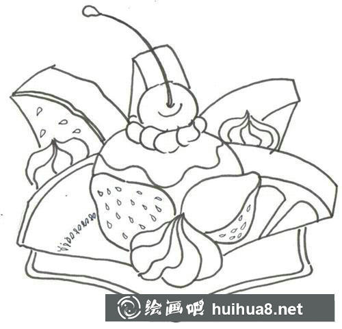 冰淇淋漫畫過程