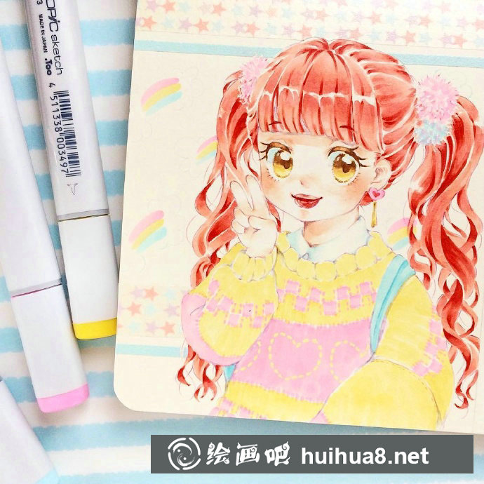 馬克筆手繪漫畫蘿莉之三