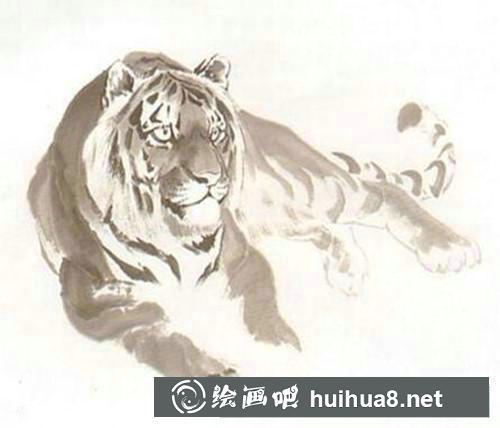 老虎國畫 老虎國畫