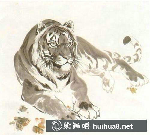 老虎國畫 老虎國畫