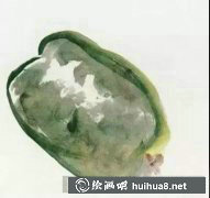 國(guó)畫(huà)教程冬瓜繪制方法