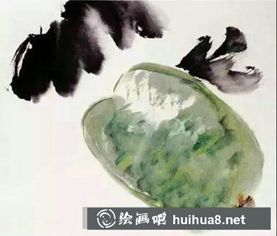 國畫教程：怎么畫冬瓜