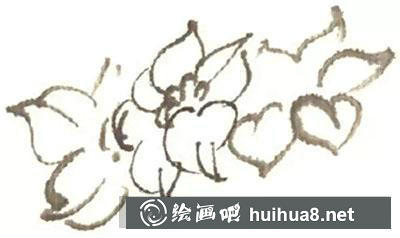 國畫教程-怎么繪制水墨水仙花