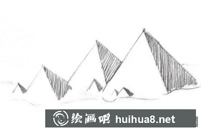 速寫教程：金字塔倒影