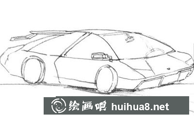 小汽車(chē)的畫(huà)法