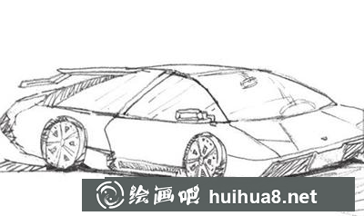 小汽車(chē)的畫(huà)法