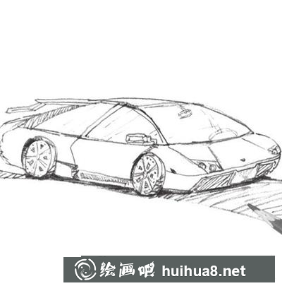 小汽車(chē)的畫(huà)法
