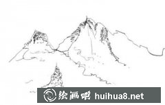 雪山速寫教程：畫法技巧分享