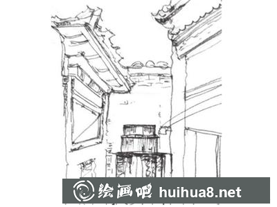 胡同小巷的畫法