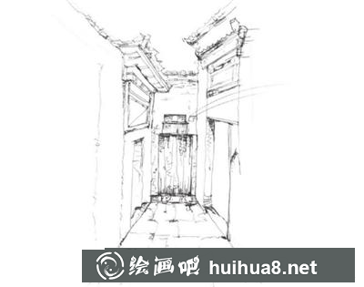 胡同小巷的畫法