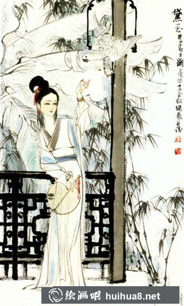 劉旦宅十二金釵國(guó)畫之一