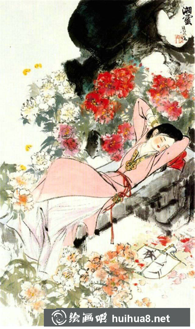 劉旦宅十二金釵國(guó)畫之七