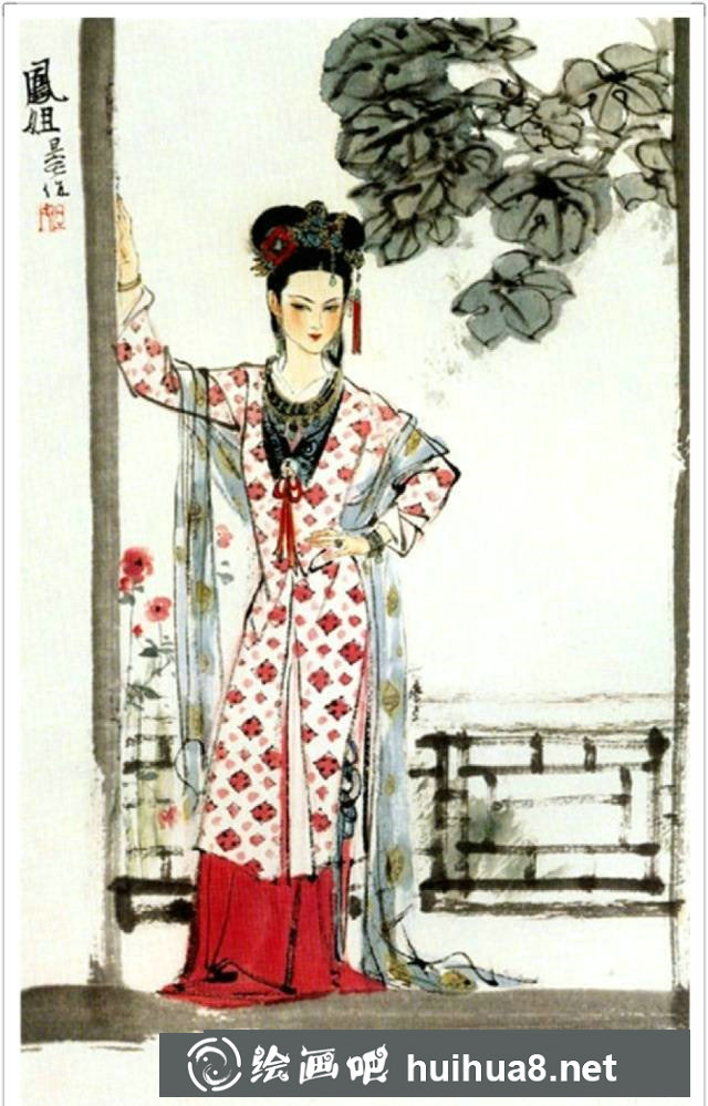 劉旦宅十二金釵國(guó)畫之九