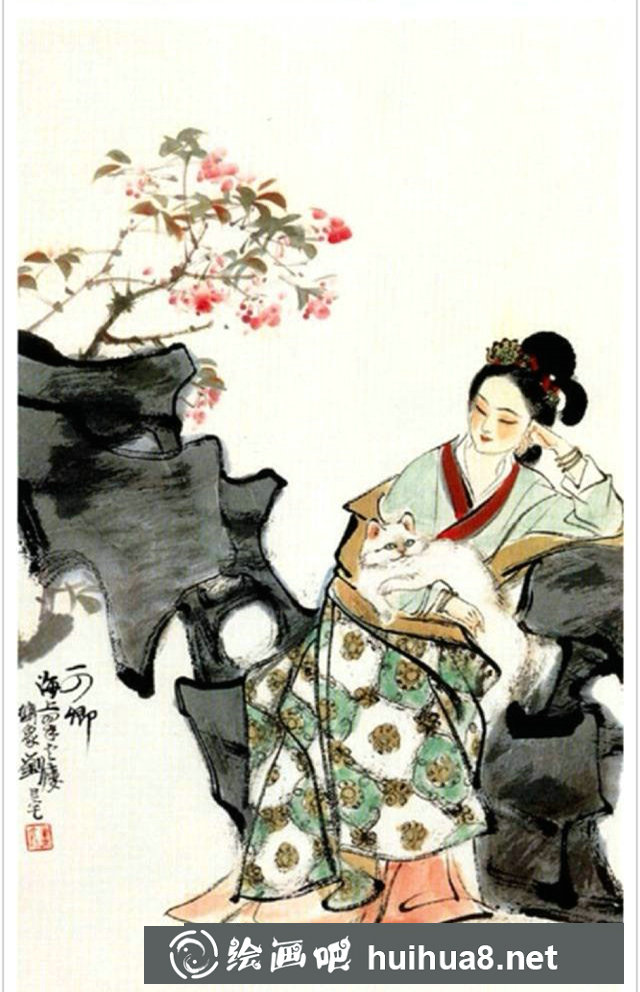 劉旦宅十二金釵國(guó)畫之十一