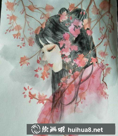 女子水粉畫教程
