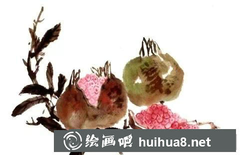 石榴國畫教程
