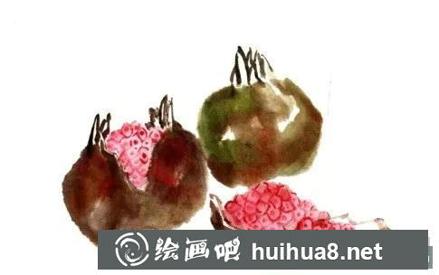 石榴國畫教程