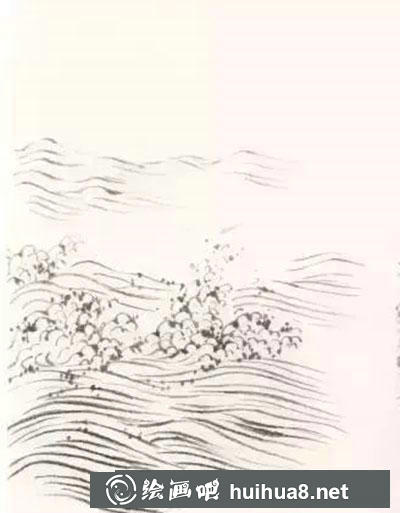 如何繪制水波