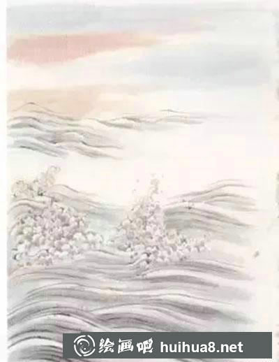 如何繪制水波