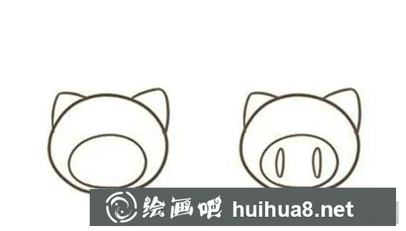 小粉豬簡筆畫