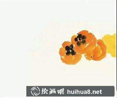 怎么繪制寫意柿子