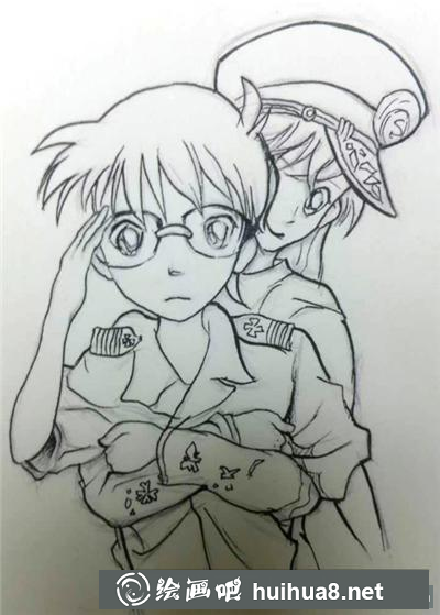 柯南和小蘭漫畫