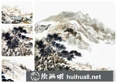 如何繪制山水畫