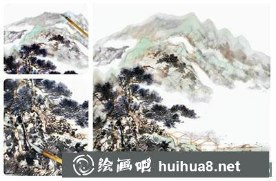 如何繪制山水畫