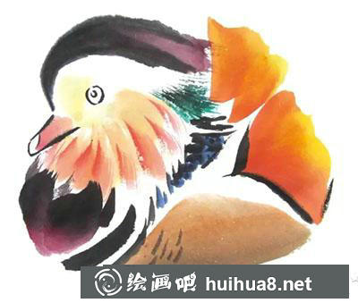 國畫教程-鴛鴦的繪制方法