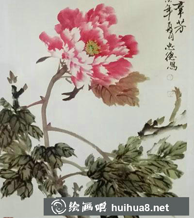 怎么繪制牡丹花《獨冠群芳》
