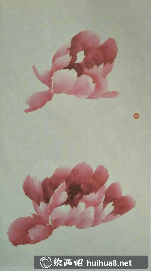 怎么繪制牡丹花頭（初開側(cè)面）