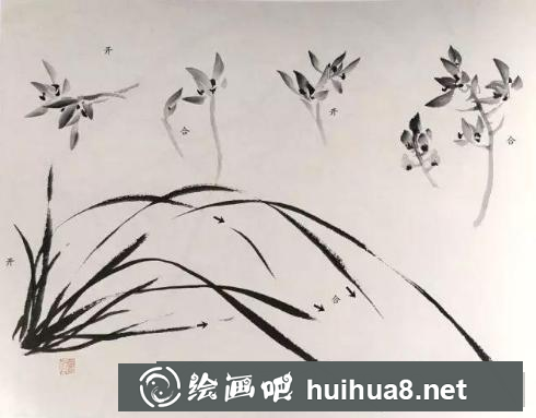 國(guó)畫蘭花的畫法 國(guó)畫蘭花的畫法