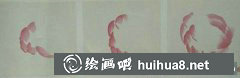 牡丹花頭半開(kāi)正面繪制技巧