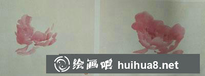 國畫牡丹花頭(半開側面)教程