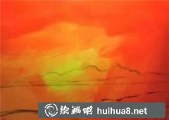 油畫教程火燒云景觀畫法