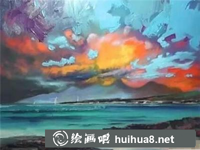 火燒云景觀的畫(huà)法