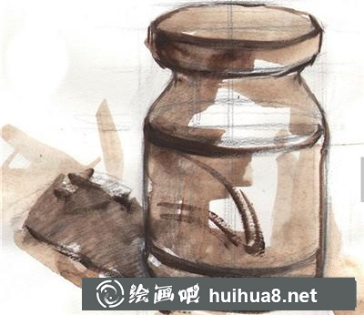 如何畫果醬瓶的單色稿
