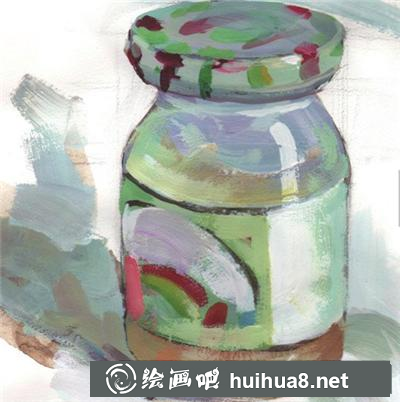如何畫果醬瓶的質(zhì)感