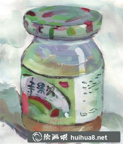 如何畫果醬瓶的完整畫面