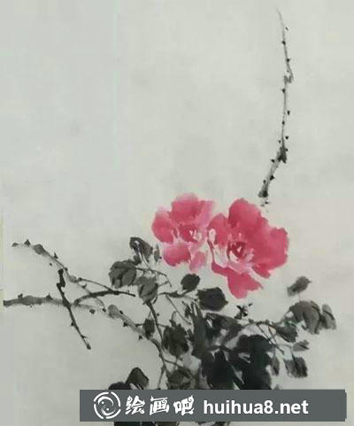 怎么繪制月季